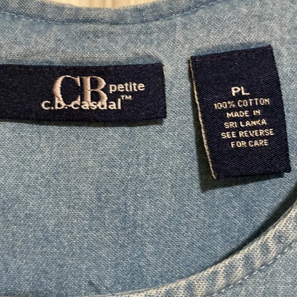 NWT…Adorable Meets Comfy Jean Dress Size PL - Picture 5 of 6